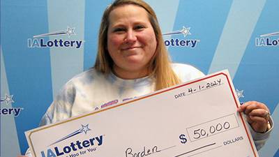 Iowa woman thought she won $5 on scratch-off -- but ‘more zeros came’ and she won $50K