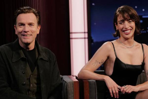 Ewan McGregor has a boomer moment trying to plug new film 'Bleeding Love' with daughter Clara