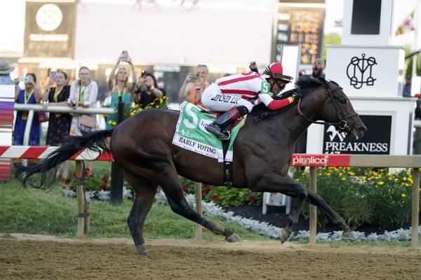 Preakness 2022: Early Voting crosses the finish first at the Preakness Stakes
